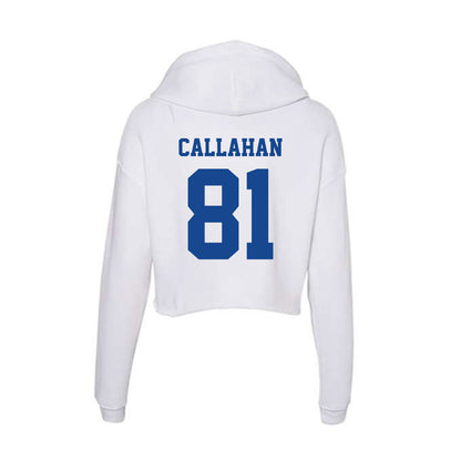 CNU - NCAA Football : Jordan Callahan - Women's Crop Fleece Hoodie-1
