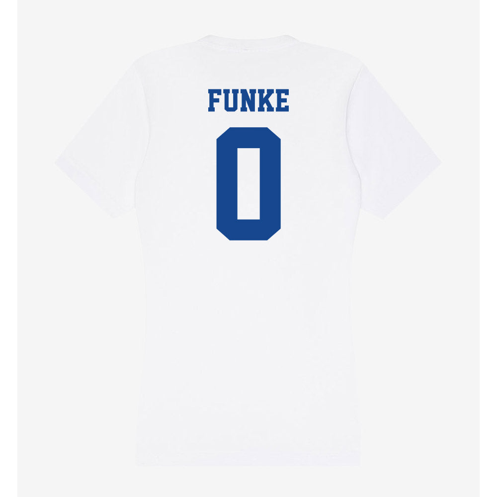 CNU - NCAA Football : Lincoln Funke - Women's V-Neck T-Shirt-1