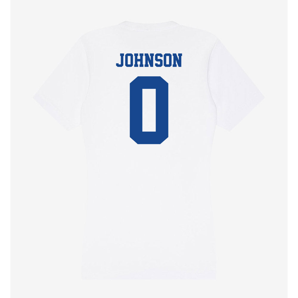 CNU - NCAA Men's Soccer : Caleb Johnson - Women's V-Neck T-Shirt-1