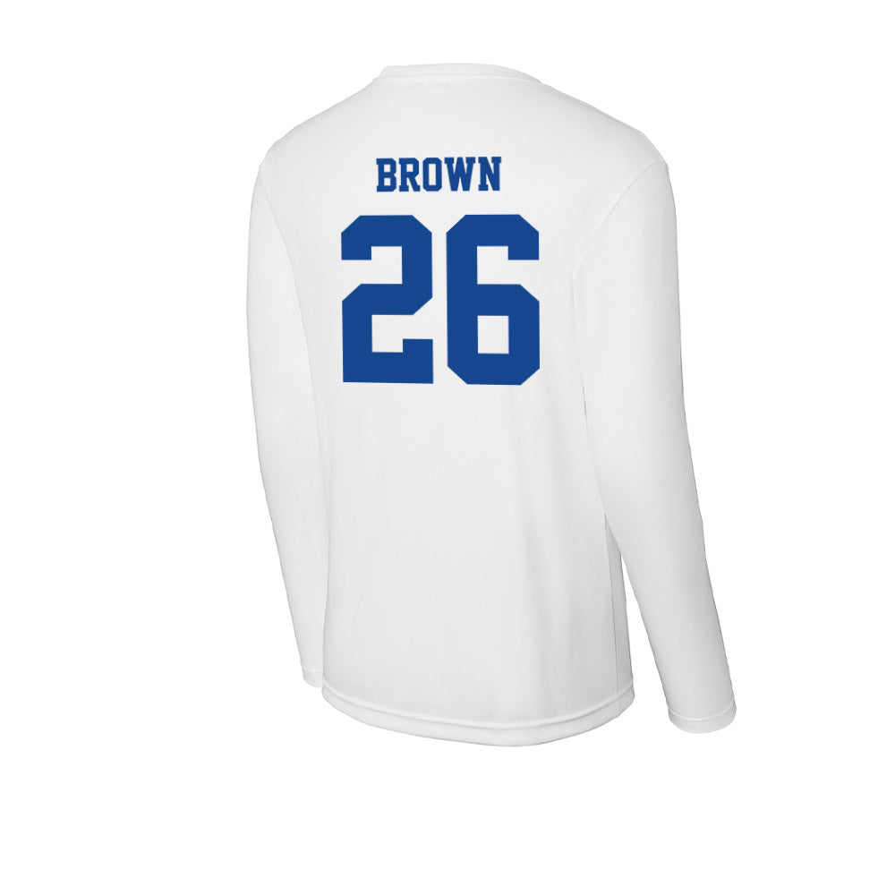 CNU - NCAA Football : Zaliak Brown - Activewear Long Sleeve T-Shirt-1