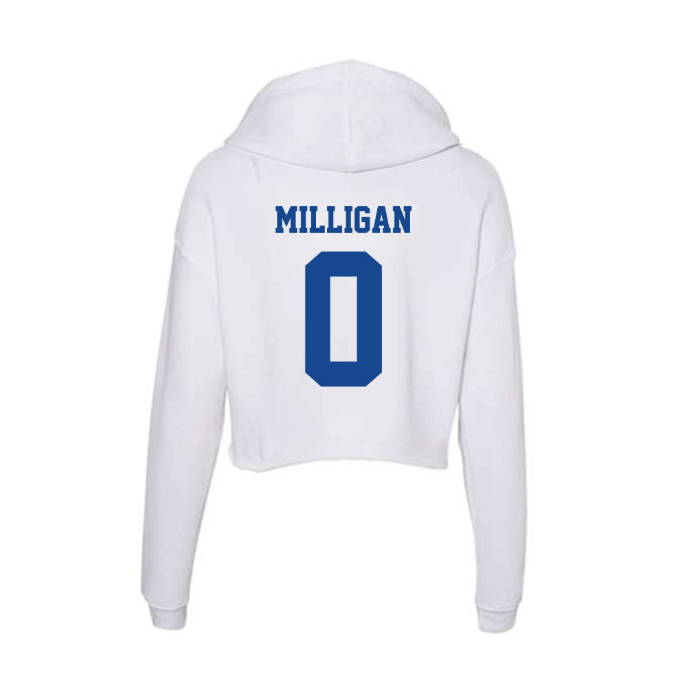 CNU - NCAA Men's Lacrosse : Ryan Milligan - Women's Crop Fleece Hoodie-1