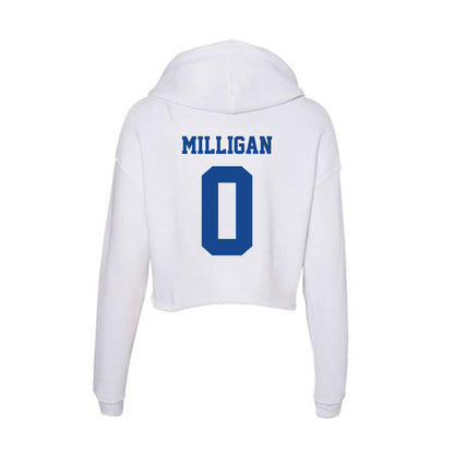 CNU - NCAA Men's Lacrosse : Ryan Milligan - Women's Crop Fleece Hoodie-1