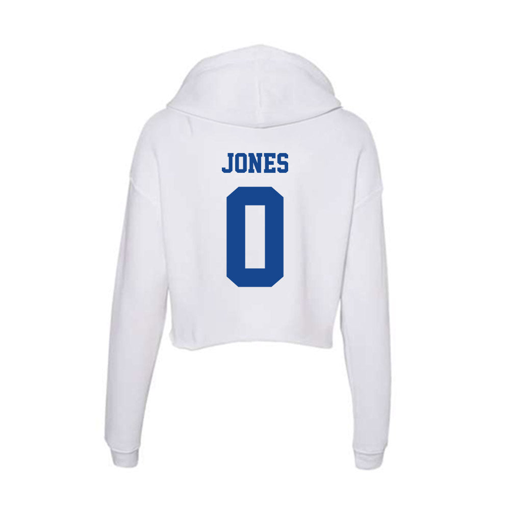 CNU - NCAA Football : Rico Jones - Women's Crop Fleece Hoodie-1