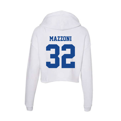 CNU - NCAA Baseball : Wayne Mazzoni - Women's Crop Fleece Hoodie-1