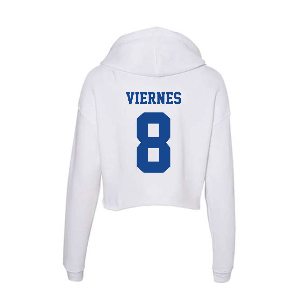 CNU - NCAA Football : Jayson Viernes - Women's Crop Fleece Hoodie-1