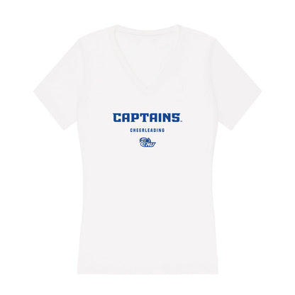 CNU - NCAA Cheerleading : Magdalene Moore - Women's V-Neck T-Shirt-0
