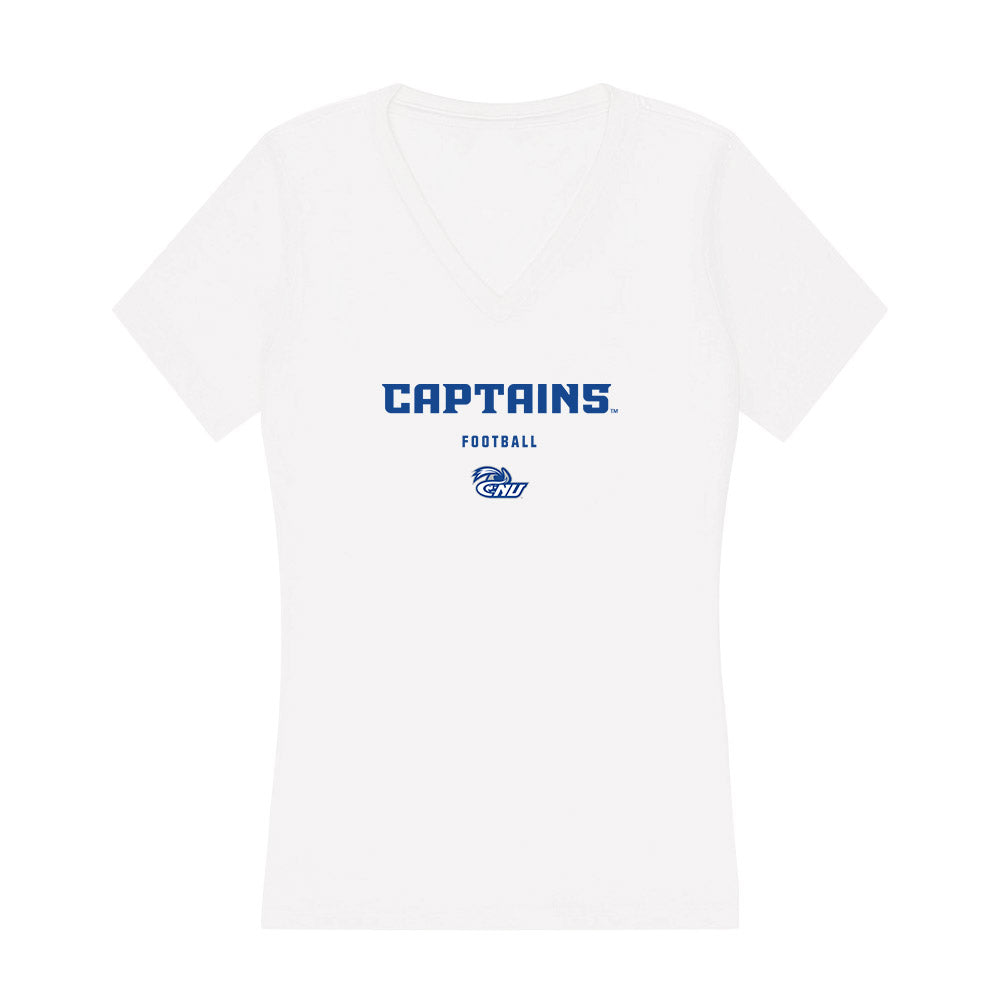 CNU - NCAA Football : Isaak Mihalap - Classic Shersey Women's V-Neck T-Shirt-0