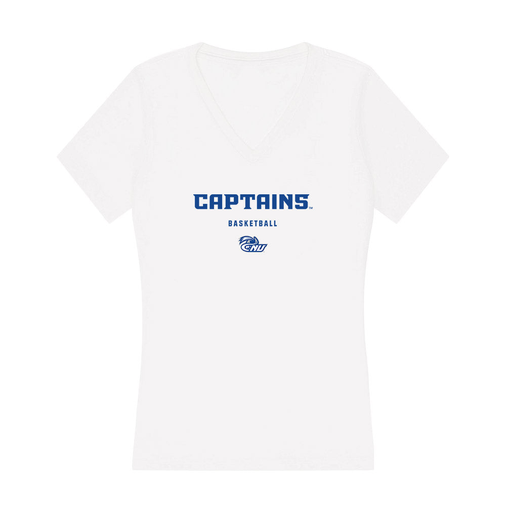 CNU - NCAA Men's Basketball : Jason Ofcarcik - Women's V-Neck T-Shirt-0