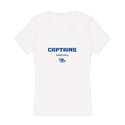 CNU - NCAA Men's Basketball : Jason Ofcarcik - Women's V-Neck T-Shirt-0