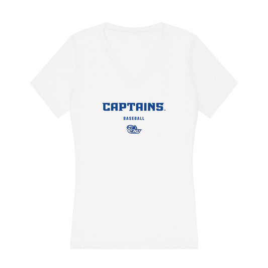 CNU - NCAA Baseball : Wayne Mazzoni - Women's V-Neck T-Shirt-0