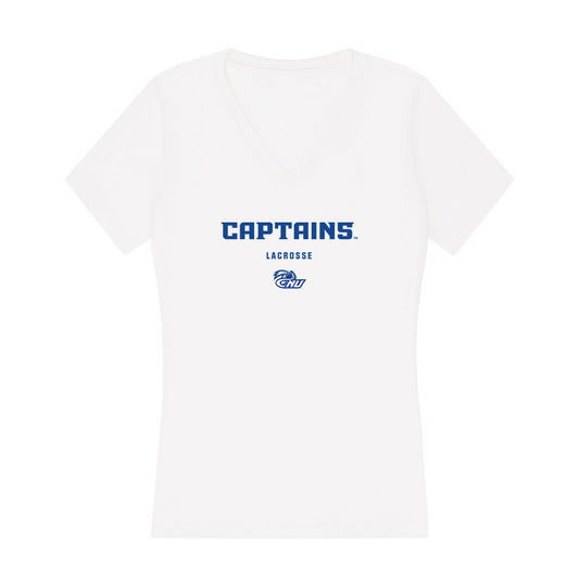 CNU - NCAA Men's Lacrosse : Jacob Stromberg - Classic Shersey Women's V-Neck T-Shirt-0