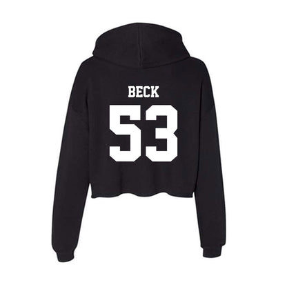 New Mexico - NCAA Football : Caden Beck - Women's Crop Fleece Hoodie-1