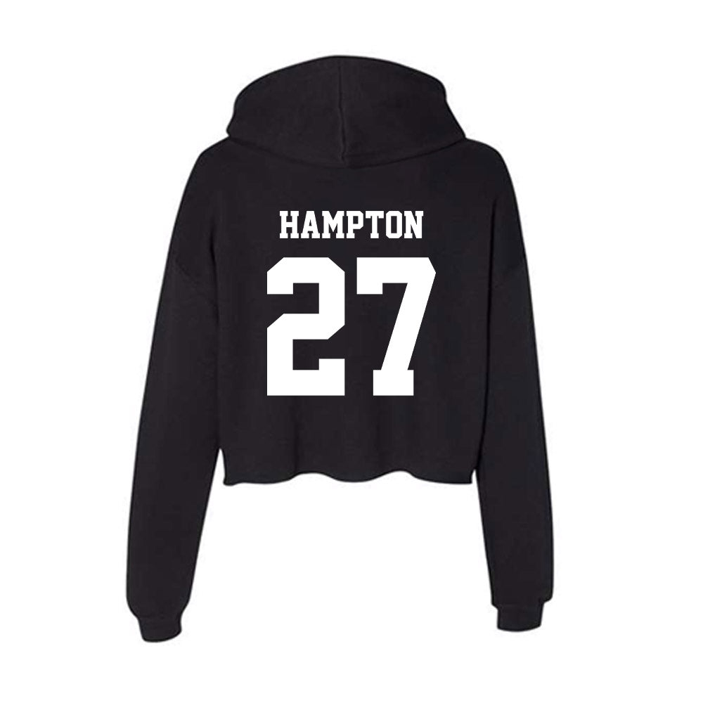 New Mexico - NCAA Football : Brannon Hampton - Women's Crop Fleece Hoodie-1