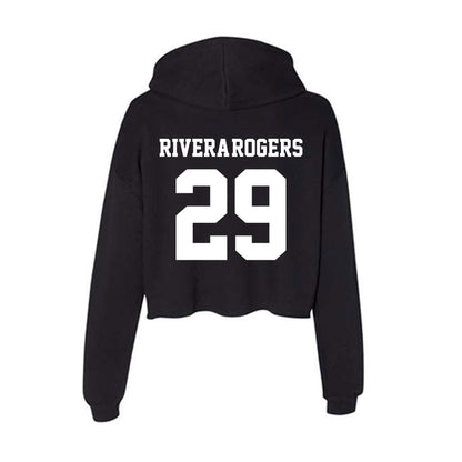 New Mexico - NCAA Football : Xavier Rivera-Rogers - Women's Crop Fleece Hoodie-1