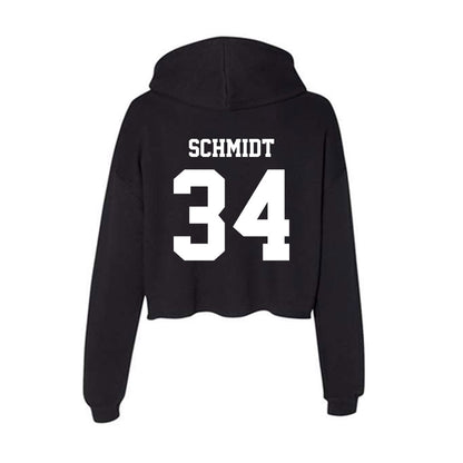 New Mexico - NCAA Football : Broden Schmidt - Women's Crop Fleece Hooded Sweatshirt-1