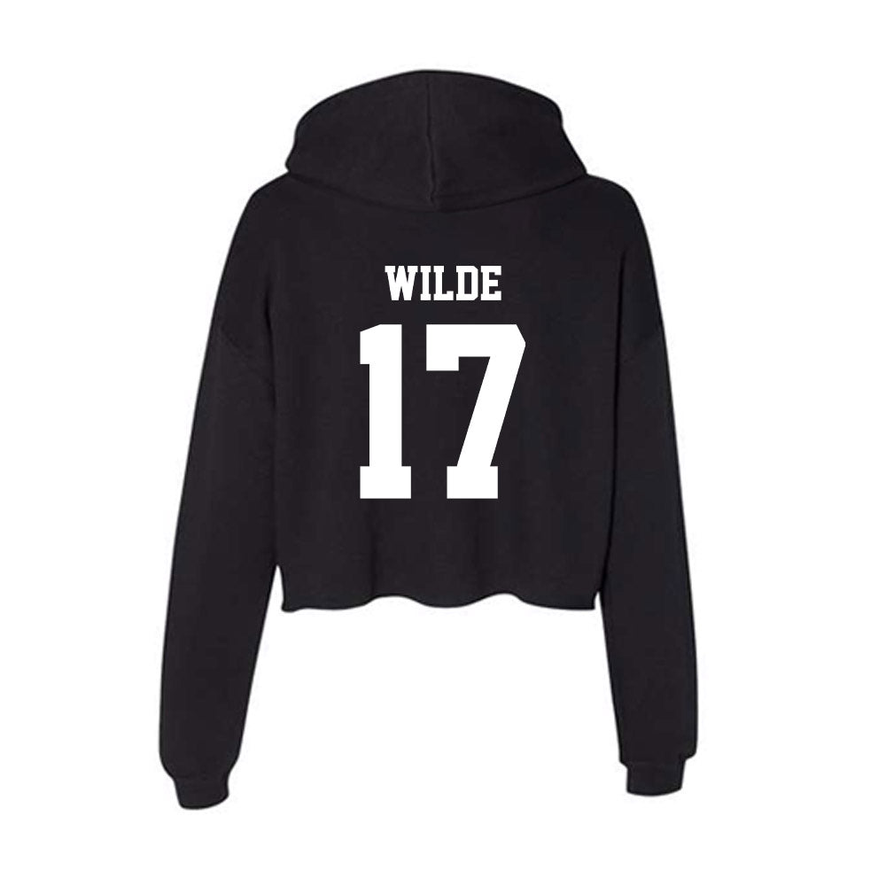 New Mexico - NCAA Softball : Alexa Wilde - Women's Crop Fleece Hoodie-1