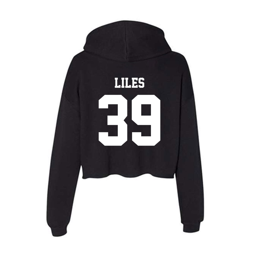 New Mexico - NCAA Football : Jaron Liles - Women's Crop Fleece Hoodie-1