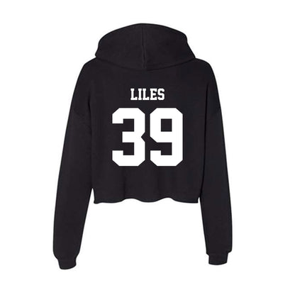 New Mexico - NCAA Football : Jaron Liles - Women's Crop Fleece Hoodie-1