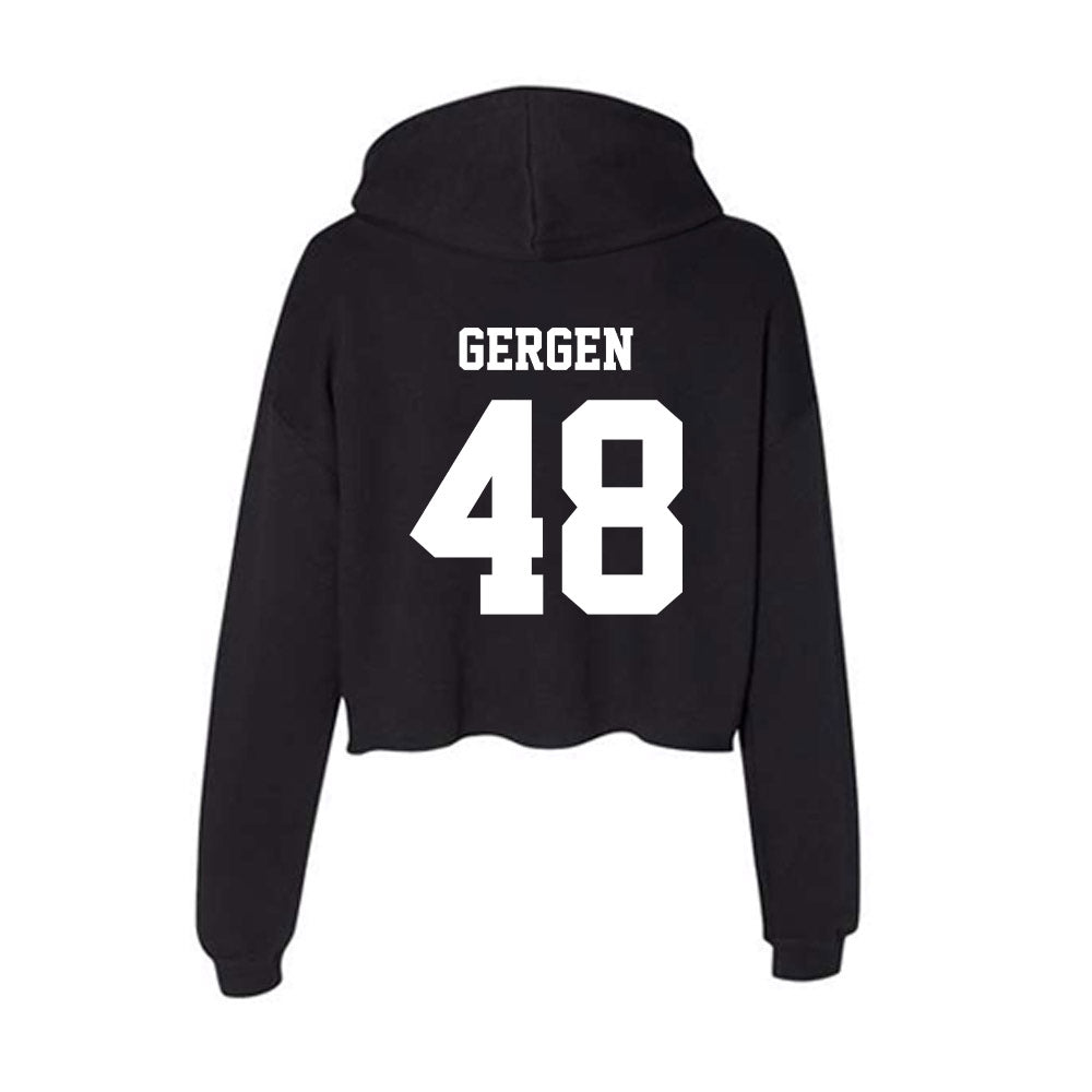 New Mexico - NCAA Baseball : Jacob Gergen - Women's Crop Fleece Hoodie-1