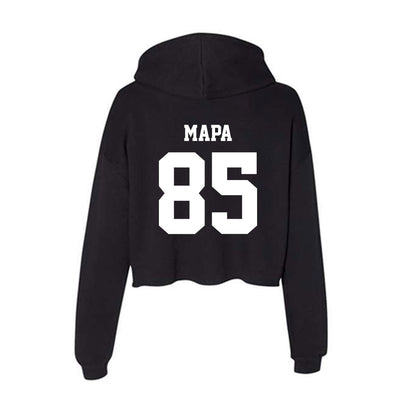 New Mexico - NCAA Football : Simon Mapa - Women's Crop Fleece Hoodie-1