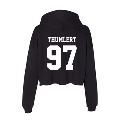 New Mexico - NCAA Football : Cody Thumlert - Women's Crop Fleece Hoodie-1