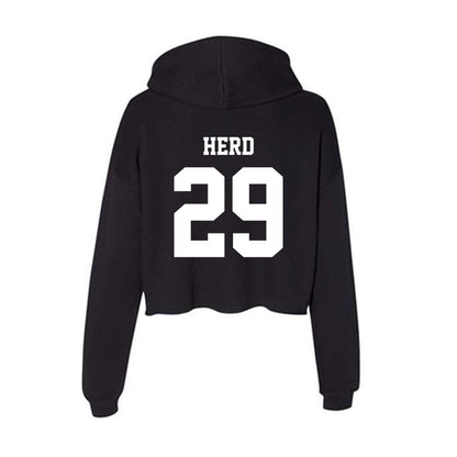 New Mexico - NCAA Baseball : Caleb Herd - Women's Crop Fleece Hoodie-1