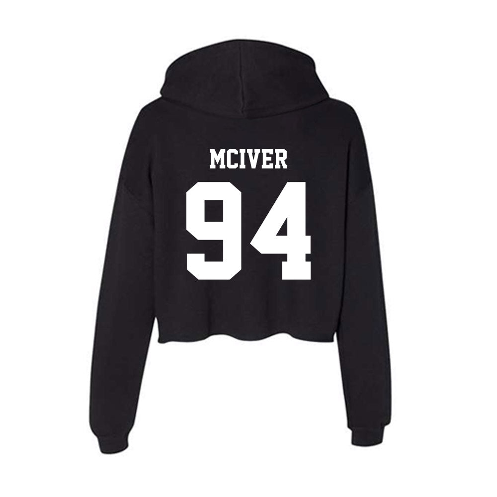 New Mexico - NCAA Football : Jalen McIver - Women's Crop Fleece Hoodie-1