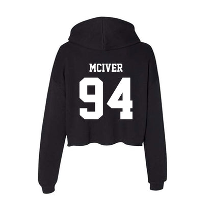 New Mexico - NCAA Football : Jalen McIver - Women's Crop Fleece Hoodie-1