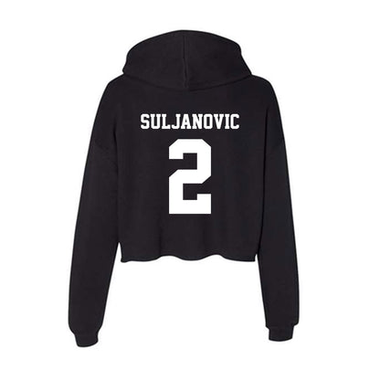 New Mexico - NCAA Men's Basketball : Imran Suljanovic - Women's Crop Fleece Hoodie-1