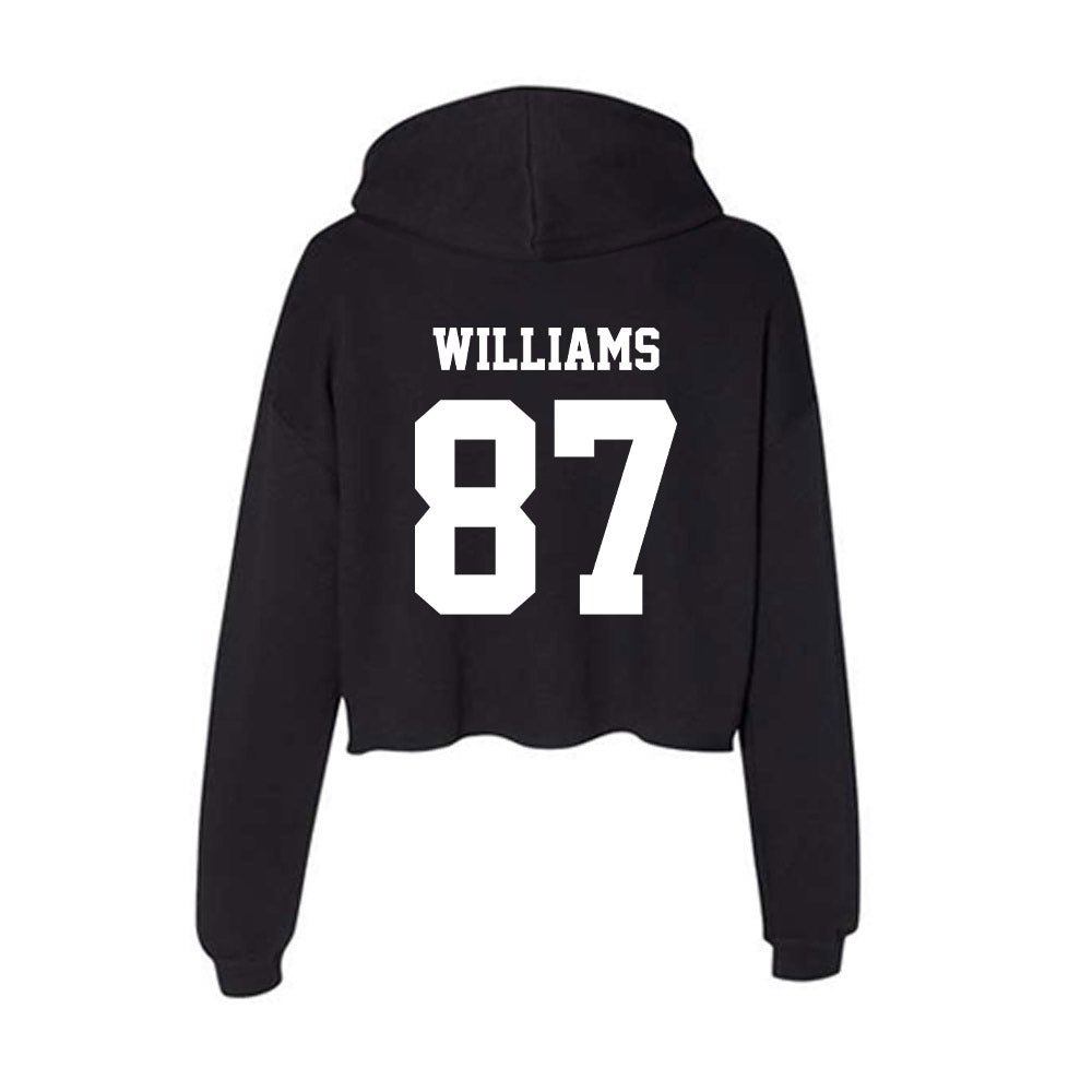 New Mexico - NCAA Football : Abraham Williams - Women's Crop Fleece Hoodie-1