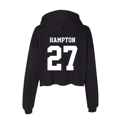 New Mexico - NCAA Football : Brannon Hampton - Women's Crop Fleece Hoodie-1