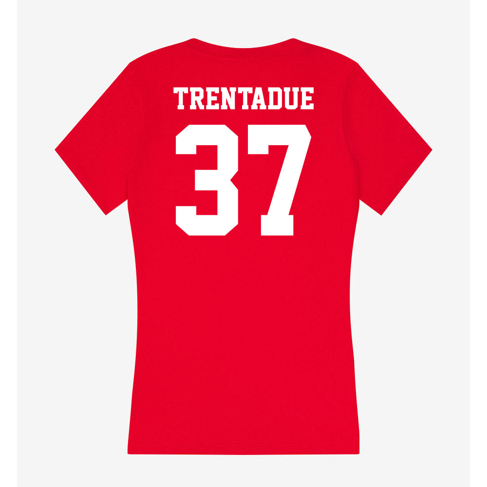 New Mexico - NCAA Football : Johnathan Trentadue - Women's V-Neck T-Shirt-1