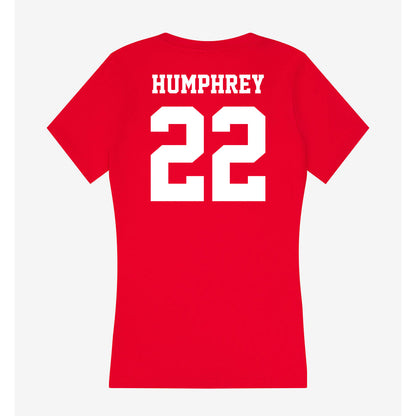 New Mexico - NCAA Football : Scottre Humphrey - Women's V-Neck T-Shirt-1