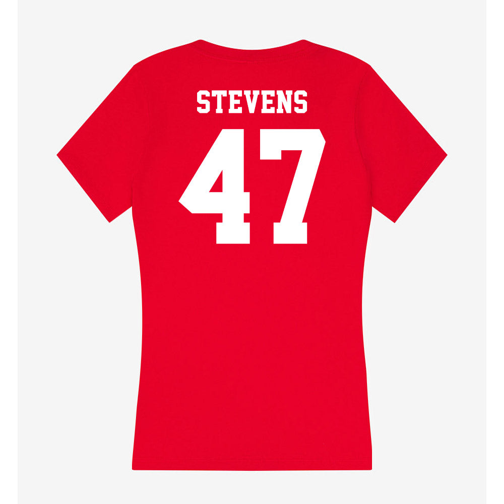 New Mexico - NCAA Football : Marcus Stevens - Women's V-Neck T-Shirt-1