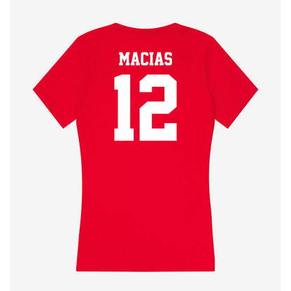 New Mexico - NCAA Softball : Melanie Macias - Women's V-Neck T-Shirt-1