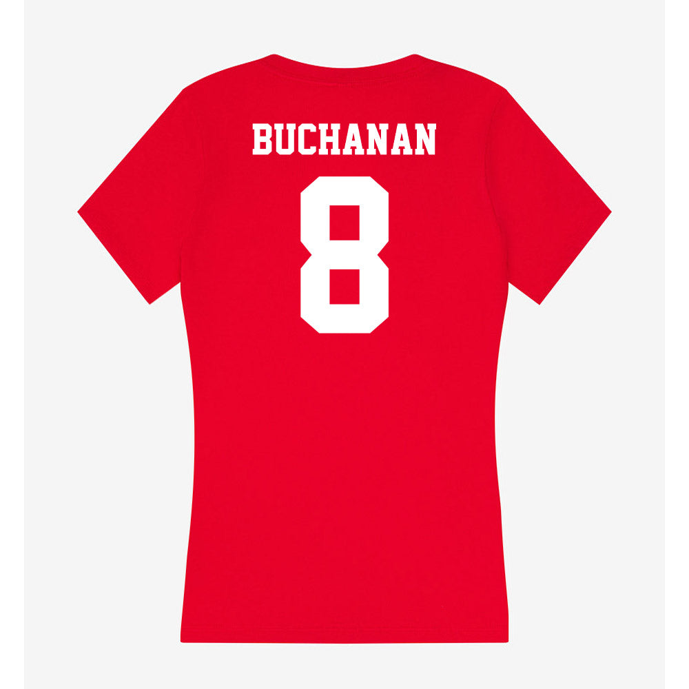 New Mexico - NCAA Football : Deshaun Buchanan - Women's V-Neck T-Shirt-1