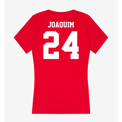 New Mexico - NCAA Women's Basketball : Jessie Joaquim - Women's V-Neck T-Shirt-1