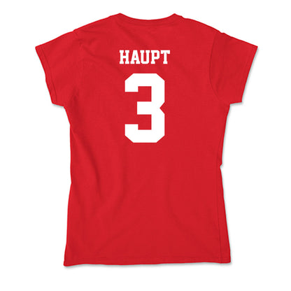 New Mexico - NCAA Men's Basketball : Luke Haupt - Soft Style Women’s T-Shirt-1