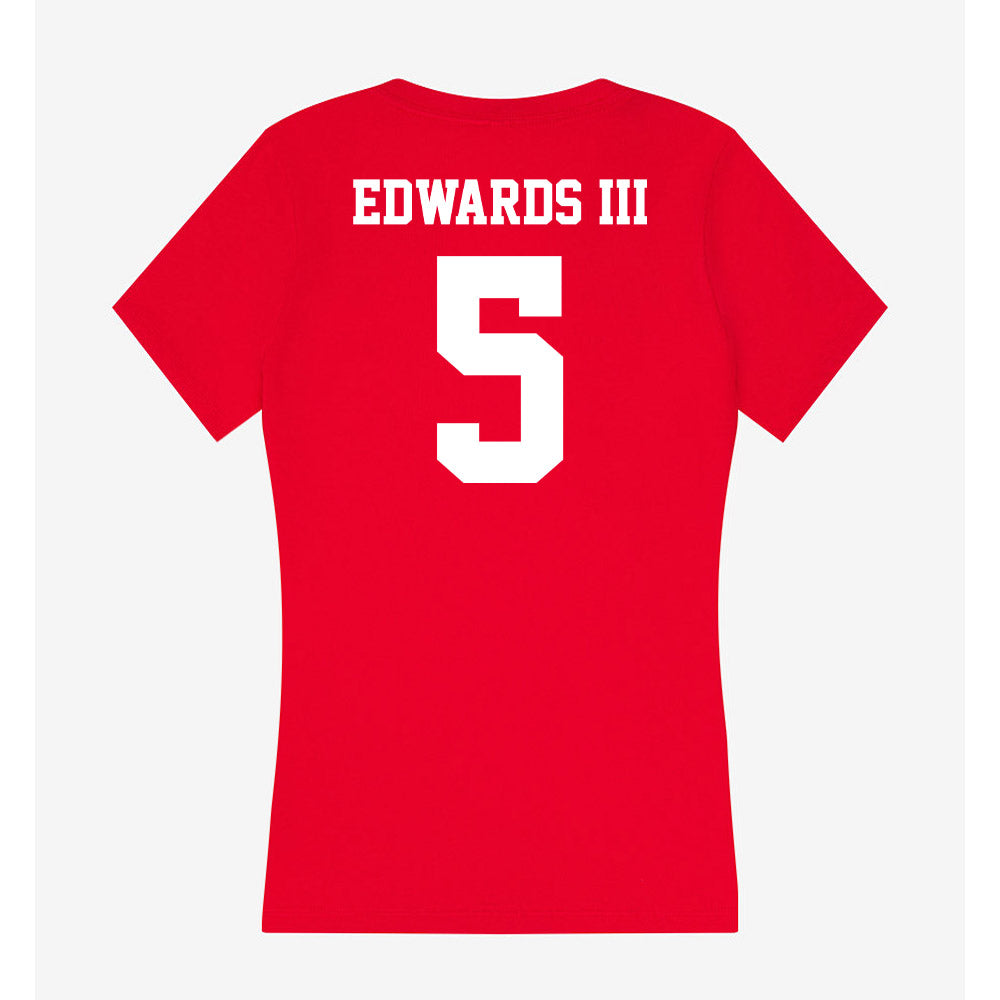 New Mexico - NCAA Football : Frankie Edwards III - Women's V-Neck T-Shirt-1