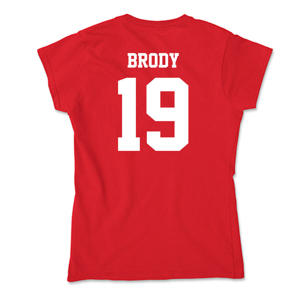 New Mexico - NCAA Football : Elijah Brody - Soft Style Women’s T-Shirt-1