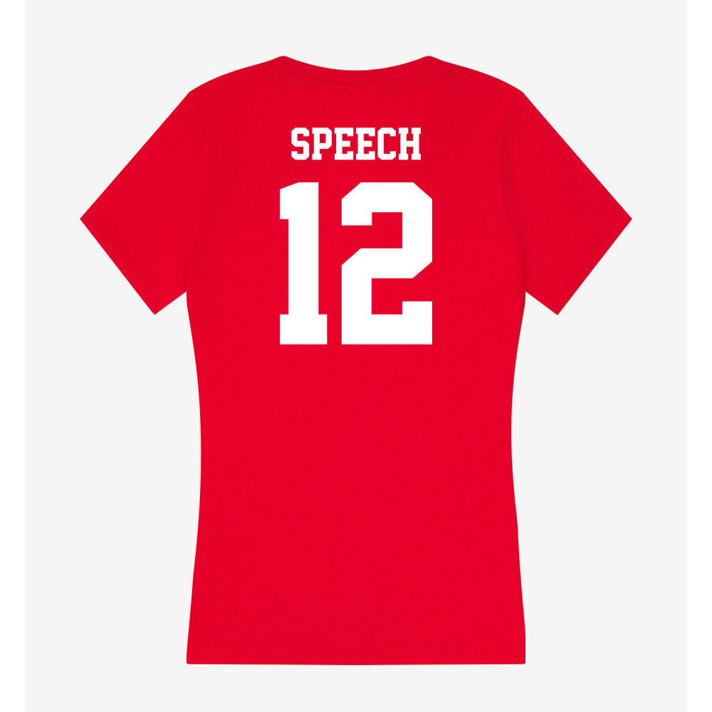 New Mexico - NCAA Football : Drew Speech - Women's V-Neck T-Shirt-1