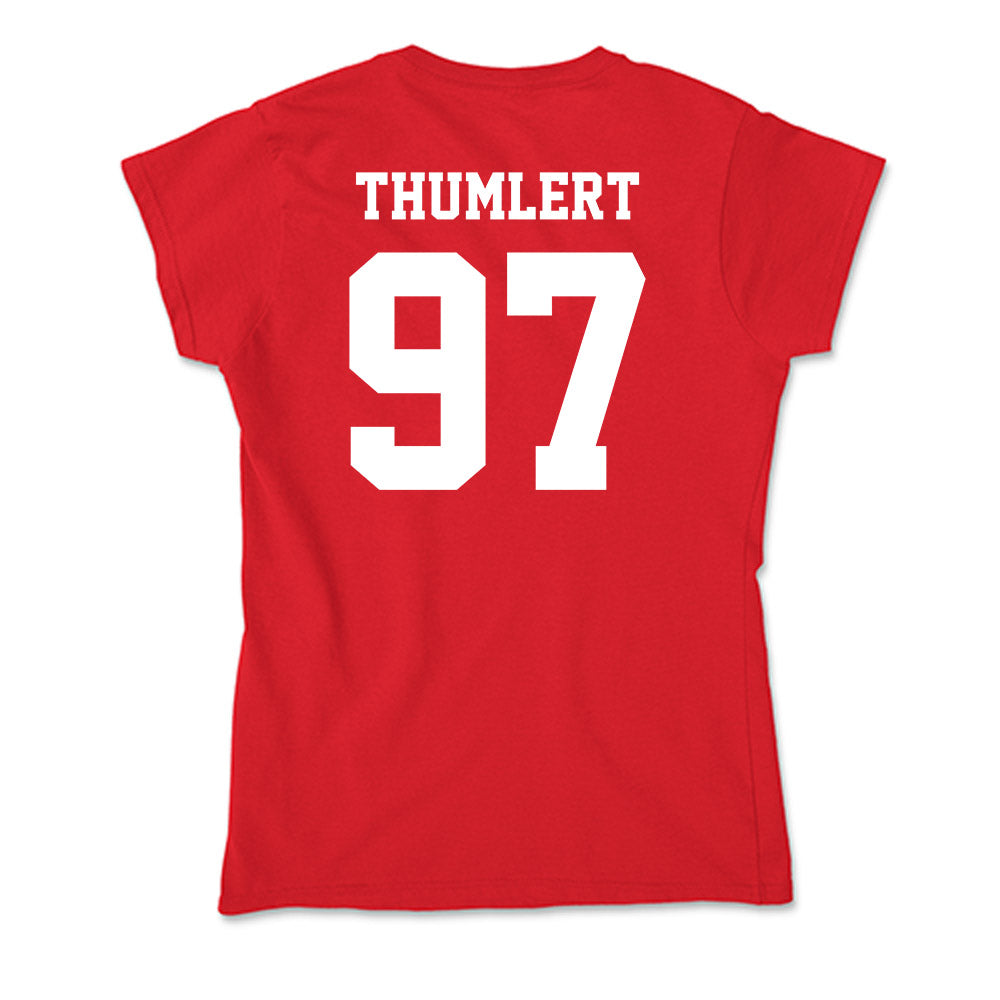 New Mexico - NCAA Football : Cody Thumlert - Soft Style Women’s T-Shirt-1