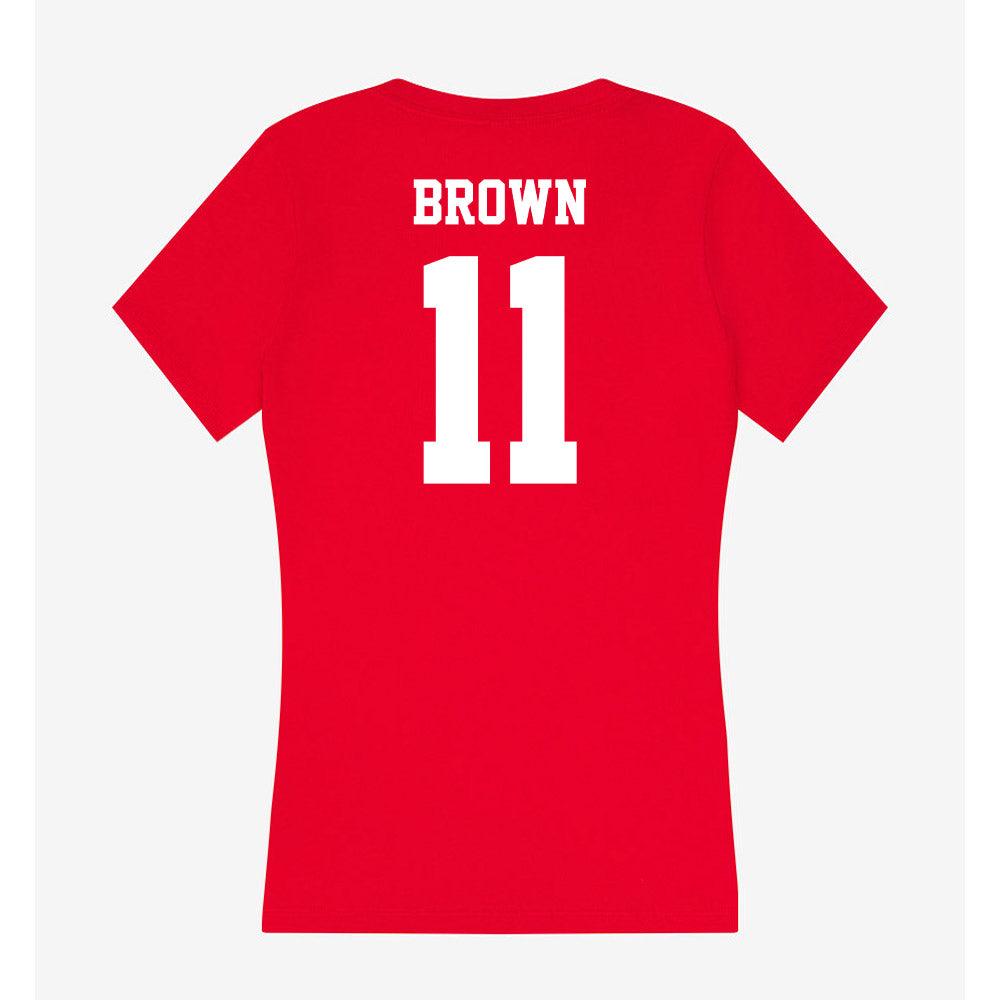 New Mexico - NCAA Women's Soccer : Kennedy Brown - Women's V-Neck T-Shirt-1