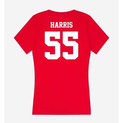 New Mexico - NCAA Football : Elvin Harris - Women's V-Neck T-Shirt-1