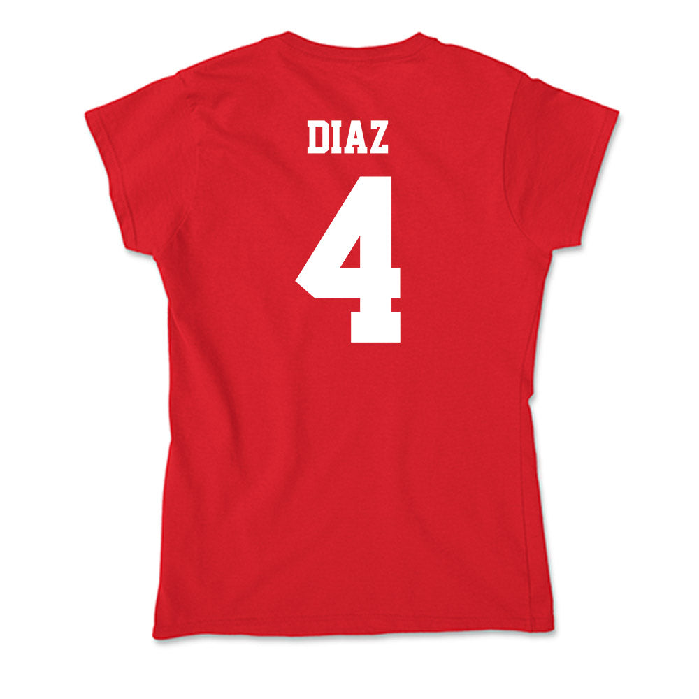 New Mexico - NCAA Baseball : Anthony Diaz - Soft Style Women’s T-Shirt-1