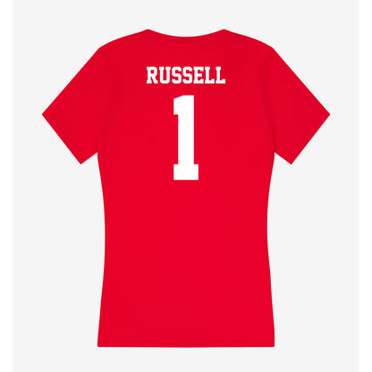 New Mexico - NCAA Baseball : Tristan Russell - Women's V-Neck T-Shirt-1