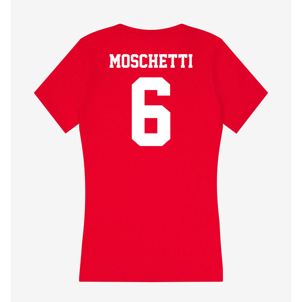 New Mexico - NCAA Women's Soccer : Angelina Moschetti - Women's V-Neck T-Shirt-1