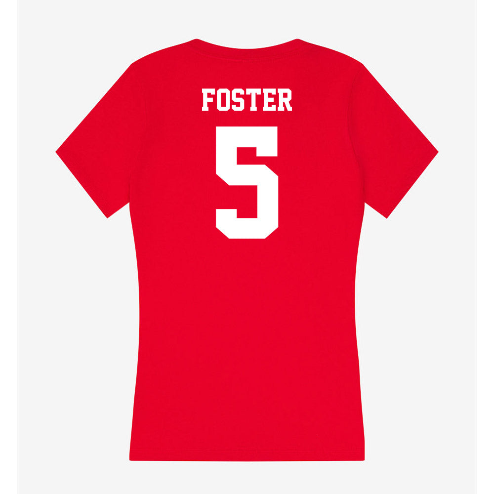 New Mexico - NCAA Women's Basketball : Kaia Foster - Women's V-Neck T-Shirt-1
