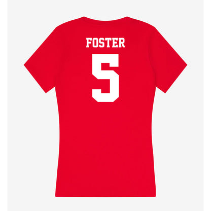 New Mexico - NCAA Women's Basketball : Kaia Foster - Women's V-Neck T-Shirt-1