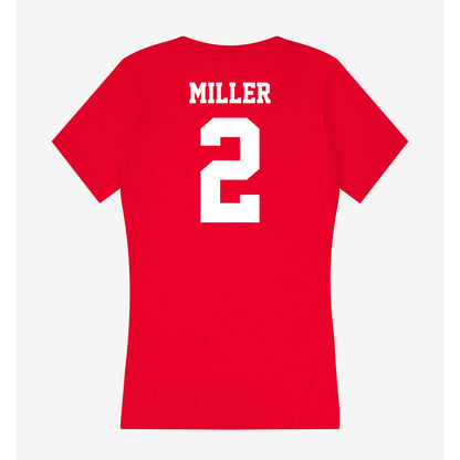 New Mexico - NCAA Men's Basketball : Tajavis Miller - Women's V-Neck T-Shirt-1